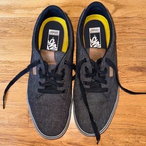 Vans Men's Charcoal and Black Sneakers